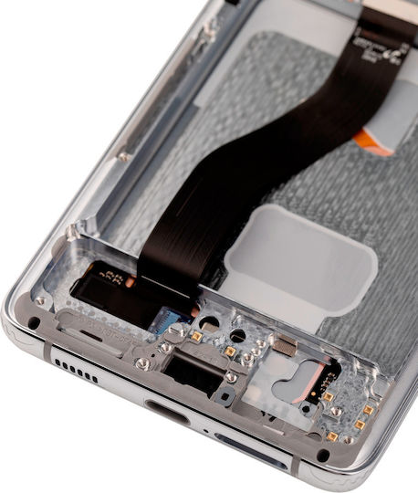 Oled Assembly Frame Samsung Galaxy S21 Ultra 5g Service Pack Phantom Silver