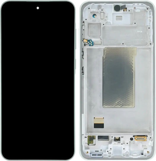 OLED Ersatzbildschirm mit Rahmen Samsung Galaxy A36 5G A366 2025 Aftermarket Plus Limette