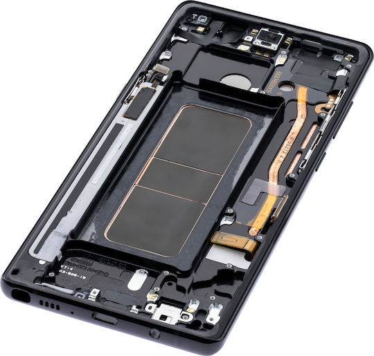 Oled Assembly cu ramă Samsung Galaxy Note 8 Service Pack Negru Midnight