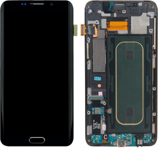 Oled Assembly Frame Samsung Galaxy S6 Edge Plus At&t T-mobile International Service Pack Black Sapphire