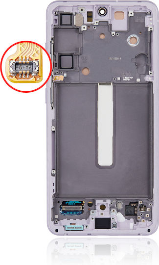 Oled Asamblare Cu Ramă Samsung Galaxy S21 Fe 5g Versiunea US și Internațională Service Pack Lavandă