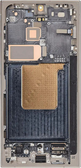 Ansamblu OLED cu ramă Samsung Galaxy S24 Ultra versiunea US și internațională aftermarket Plus 120hz Gri Titan