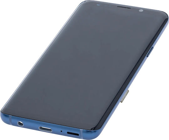 OLED ansamblu cu ramă Samsung Galaxy S9 aftermarket Plus albastru coral