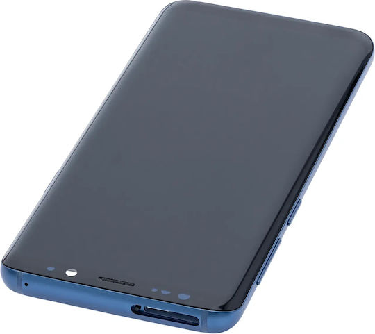 OLED ansamblu cu ramă Samsung Galaxy S9 aftermarket Plus albastru coral