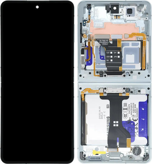 Inner Oled Assembly Frame Samsung Galaxy Z Flip 7 5g Us & International Service Pack Mint