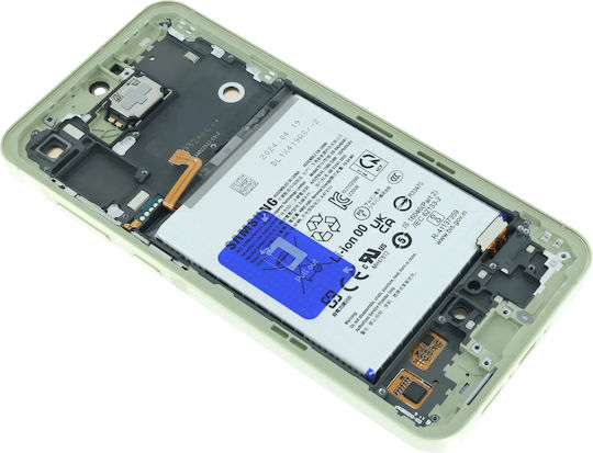 Oled Assembly Frame Samsung Galaxy A55 A556 2024 Service Pack Lemon