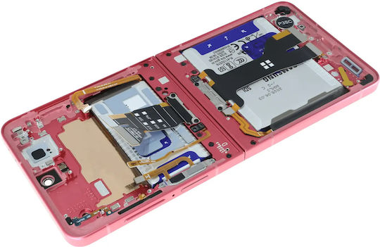 Inner Oled Assembly Frame Samsung Galaxy Z Flip 7 5g Us & International Service Pack Coral Red