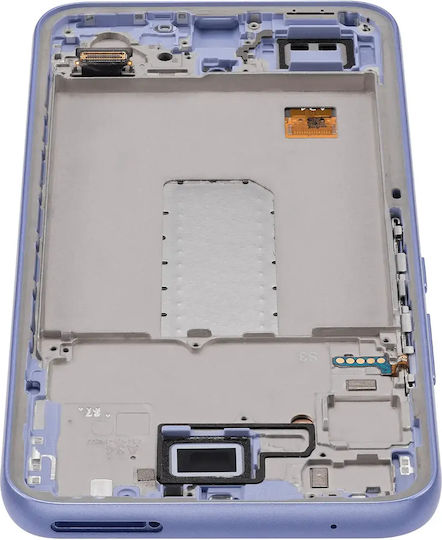 OLED Ersatzbildschirm mit Rahmen Kompatibel Samsung Galaxy A34 5G A346 2023 Service Pack Lila