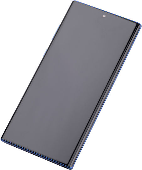 OLED Асембли Рамка Samsung Galaxy Note 10 Plus 5G Aftermarket Plus Син