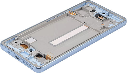 Oled Assembly Frame Samsung Galaxy A53 5g A536 2022 6.36" Aftermarket Plus Blue