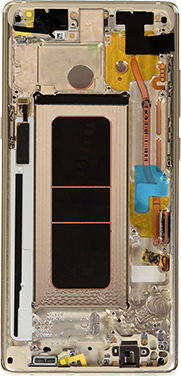 Oled Assembly Frame Samsung Galaxy Note 8 Service Pack Maple Gold