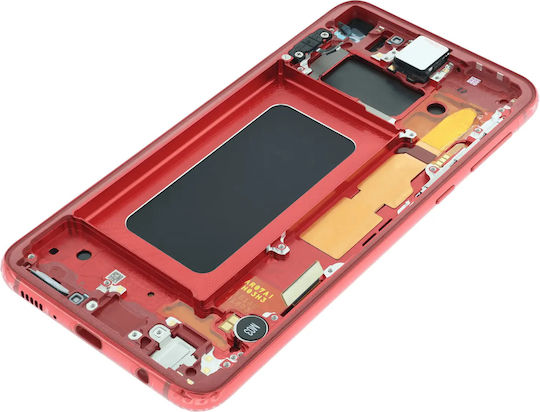 Oled Asamblare cu Ramă Samsung Galaxy S10e Service Pack Roșu Cardinal
