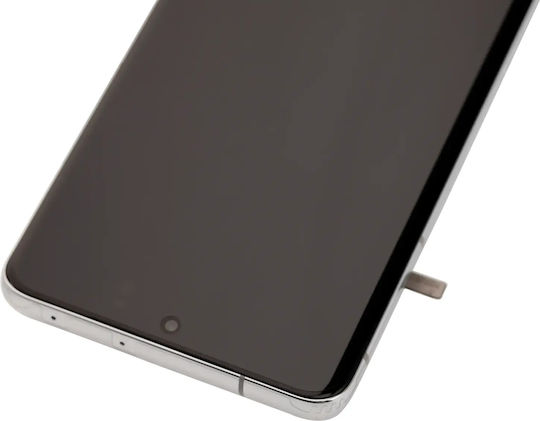 Oled Asamblare cu ramă Samsung Galaxy S21 Ultra 5g Aftermarket Plus 120hz Argintiu Fantomă