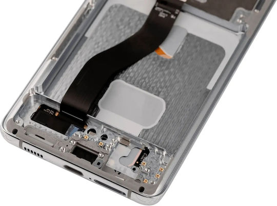 Oled Asamblare cu ramă Samsung Galaxy S21 Ultra 5g Aftermarket Plus 120hz Argintiu Fantomă