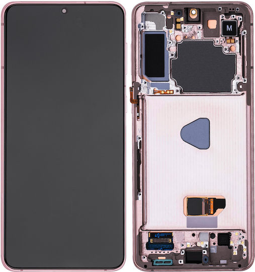 Oled Assembly Frame Samsung Galaxy S21 Plus 5g Aftermarket Plus Phantom Violet Pink Gold