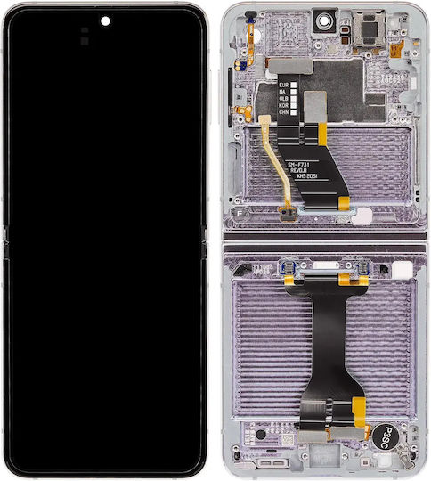 Inner Oled Assembly Frame Samsung Galaxy Z Flip 5 5g Us & International Aftermarket Plus Lavender