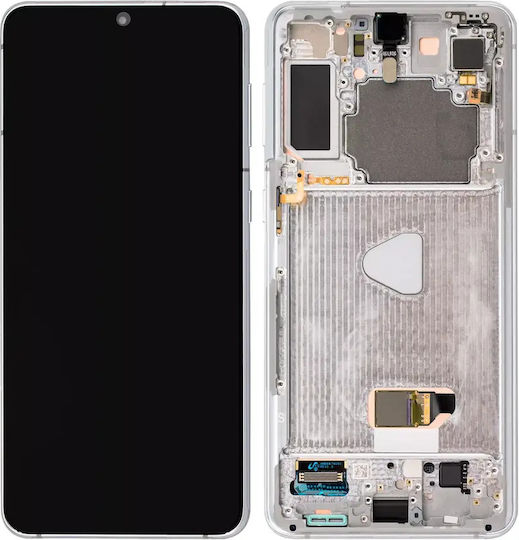 Oled Assembly Frame Samsung Galaxy S21 Plus 5g Service Pack Phantom Silver