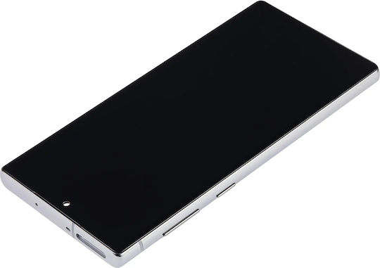 Lcd Assembly Frame Without Fingerprint Sensor Samsung Galaxy Note 10 Us & International Aftermarket Incell Aura Glow Silver