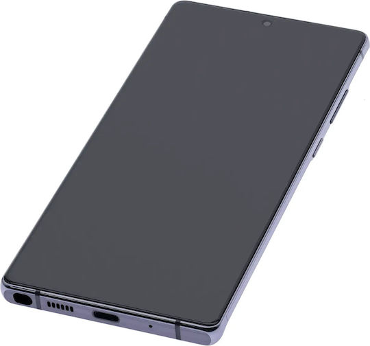 OLED модул с рамка Samsung Galaxy Note 20 5G Aftermarket Plus Mystic Gray