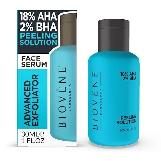 Biovene Peeling Solution Exfoliating Facial Serum 18% Aha 2% Bha 30ml