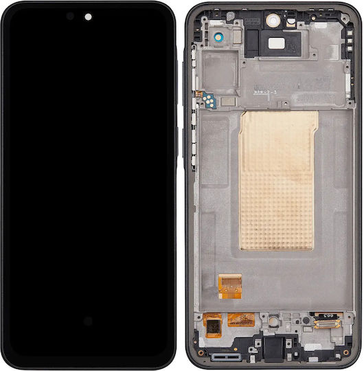Oled Assembly Frame Samsung Galaxy A37 5g A376 2026 6.62" Aftermarket Plus Charkoal