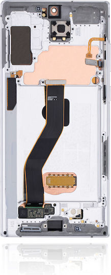 OLED модул с рамка Samsung Galaxy Note 10 Plus 5G Service Pack Aura White