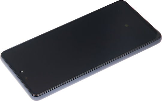 OLED Ersatzbildschirmrahmen Samsung Galaxy A53 5G A536 2022 Service Pack Schwarz