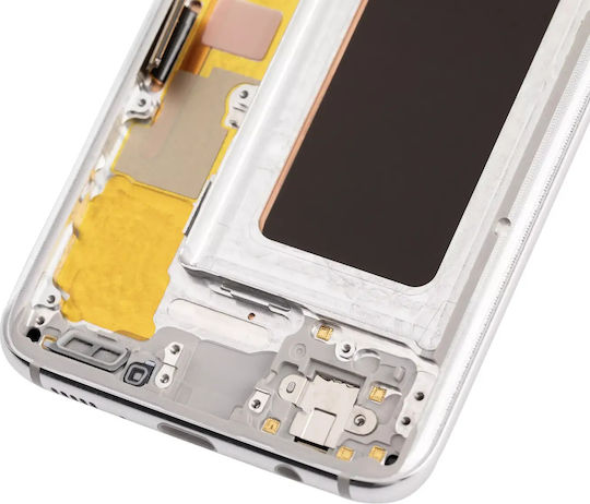 Oled Assembly Frame Samsung Galaxy S8 Service Pack Arctic Silver