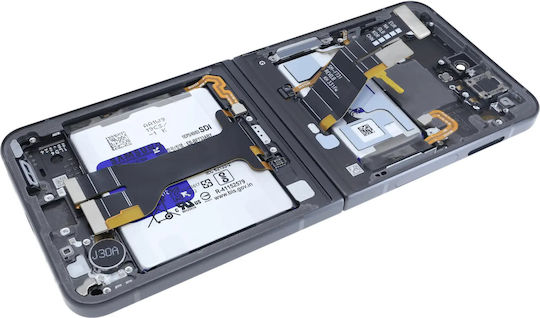 Вътрешен OLED модул с рамка Samsung Galaxy Z Flip 5 5G US и International Service Pack Сив