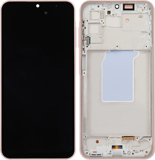 Oled Assembly Frame Compatible Samsung Galaxy A26 5g A266 2025 Service Pack Peach Pink
