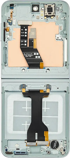 Ansamblu OLED intern cu ramă Samsung Galaxy Z Flip 6 5G US & International Service Pack mentă