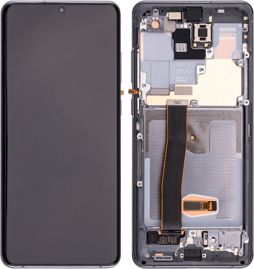 OLED Ersatzbildschirmrahmen Samsung Galaxy S20 Ultra 5G Aftermarket Plus Kosmisch Grau