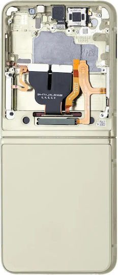 Inner Oled Assembly Frame Samsung Galaxy Z Flip 3 5g Us & International Service Pack Cream