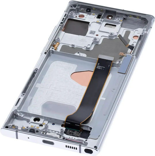 Oled Асембли Рамка Samsung Galaxy Note 20 Ultra 5g Service Pack Мистик Бял