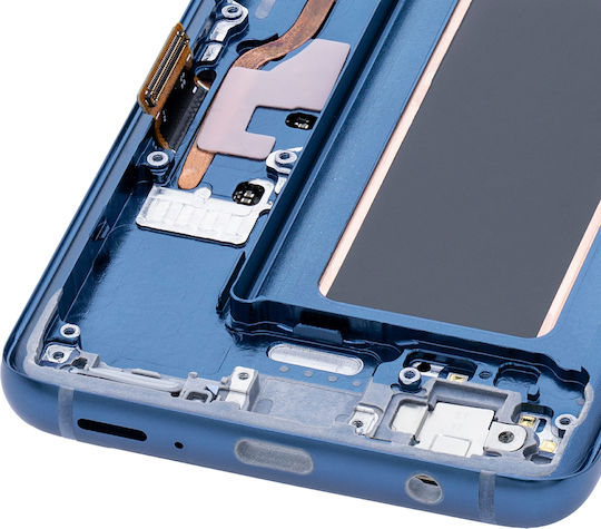 Oled Ersatzbildschirm mit Rahmen Samsung Galaxy S9 Service Pack Korallenblau