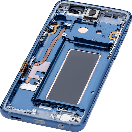 Oled Ersatzbildschirm mit Rahmen Samsung Galaxy S9 Service Pack Korallenblau