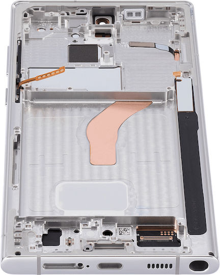 Oled Assembly Frame Samsung Galaxy S22 Ultra 5g Service Pack Phantom White