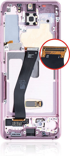 Oled Montage Rahmen Samsung Galaxy S20 5G Verizon 5G Uw Rahmen Nur Service Pack Wolk Rosa