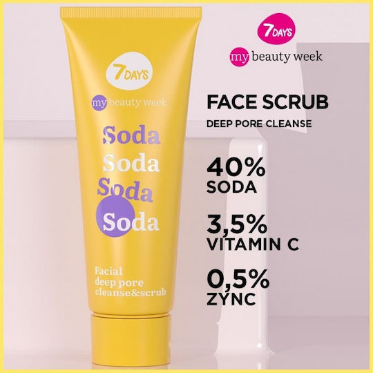 7DAYS MB Soda Deep Pore Cleanse Cremă Pentru Scrub Față 80ml
