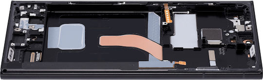 Oled Ersatzbildschirm Rahmen Samsung Galaxy S22 Ultra 5G Service Pack Graphit Himmelblau Rot