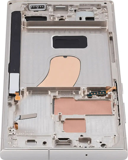 Oled Assembly Frame Samsung Galaxy S23 Ultra Us & International Aftermarket Plus 120hz Cream
