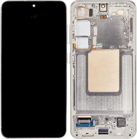 Oled Asamblare Cu Ramă Samsung Galaxy S24 5g Versiune US și Internațională Aftermarket Plus Galben Chihlimbar