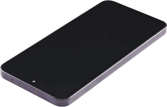 OLED Ersatzbildschirm mit Rahmen Samsung Galaxy A56 5G A566 2025 6,62" Aftermarket Plus Graphit