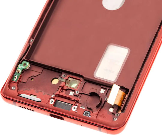 Oled Assembly Frame Samsung Galaxy S20 Fe 4g 5g Service Pack Cloud Red
