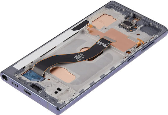 Lcd Assembly Frame Without Fingerprint Sensor Samsung Galaxy Note 10 Us & International Aftermarket Incell Aura Black