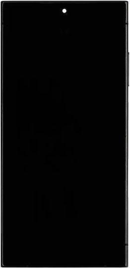 OLED Ersatzbildschirm mit Rahmen Samsung Galaxy S24 Ultra Service Pack Titanium Schwarz