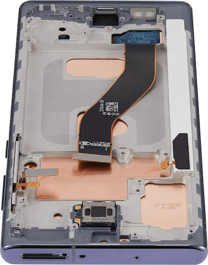Lcd Assembly Frame Without Fingerprint Sensor Samsung Galaxy Note 10 Us & International Aftermarket Incell Aura Black