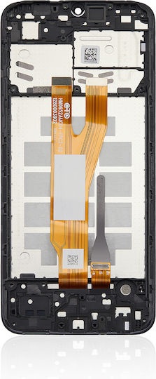 LCD Ersatzbildschirm mit Rahmen Samsung Galaxy A03 Core A032 2021 Service Pack Schwarz