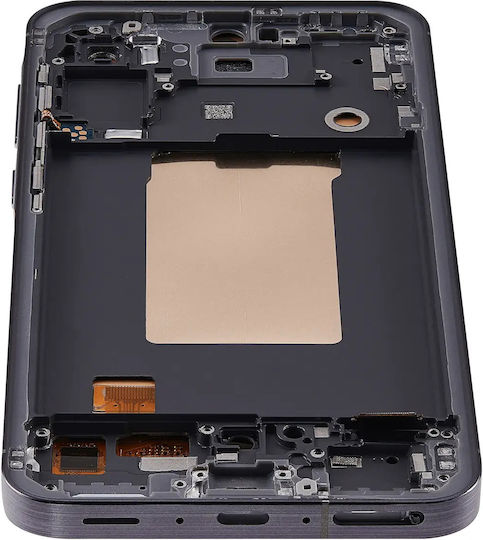 OLED Ersatzbildschirm mit Rahmen Samsung Galaxy A56 5G A566 2025 6,62" Aftermarket Plus Graphit