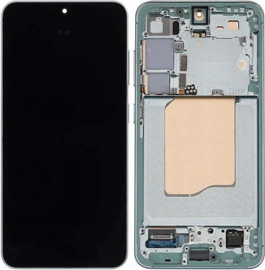 Asamblare OLED cu ramă Samsung Galaxy S25 5g US și Internațional Aftermarket Plus Mentă